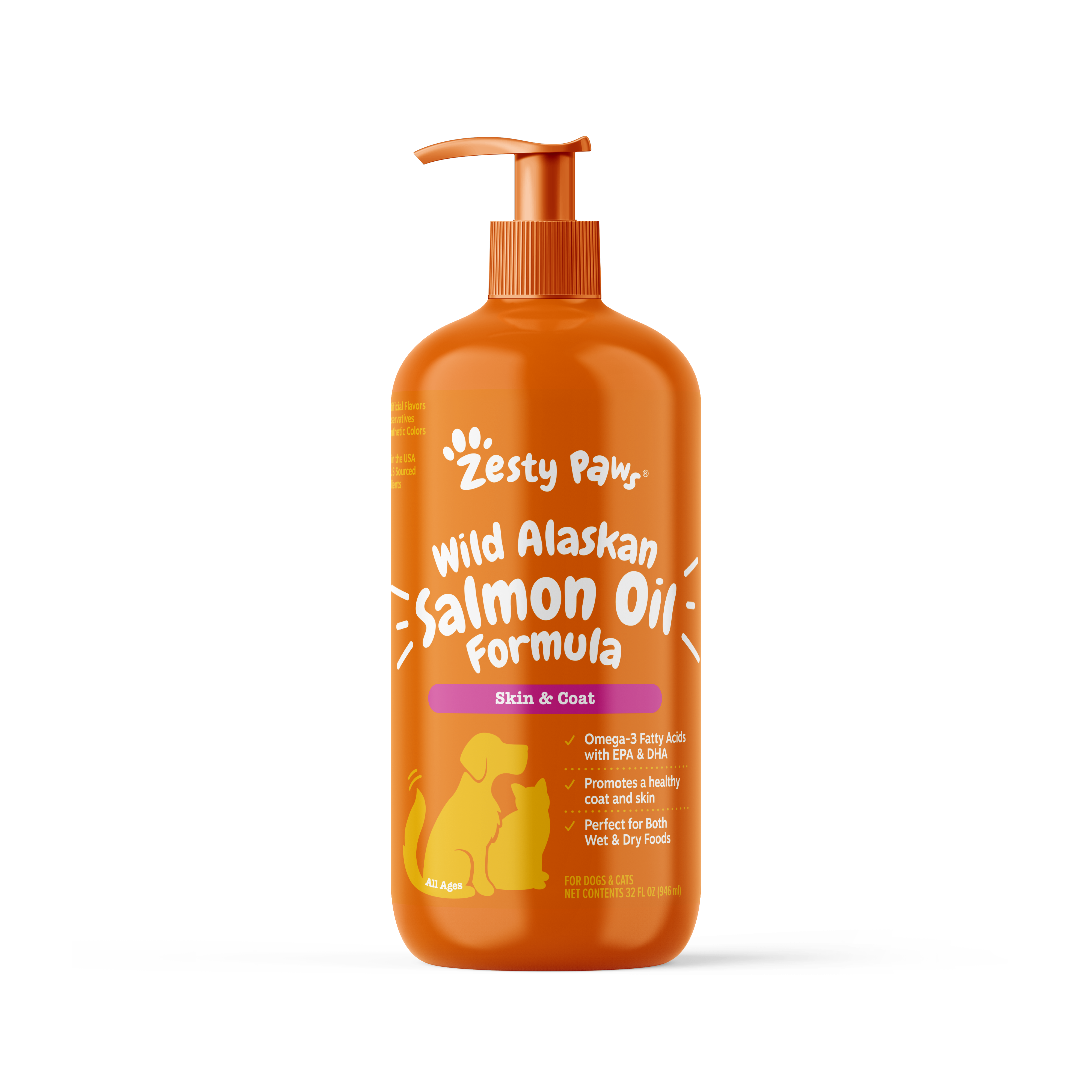 Wild Alaskan Salmon Oil Formula for Dogs & Cats