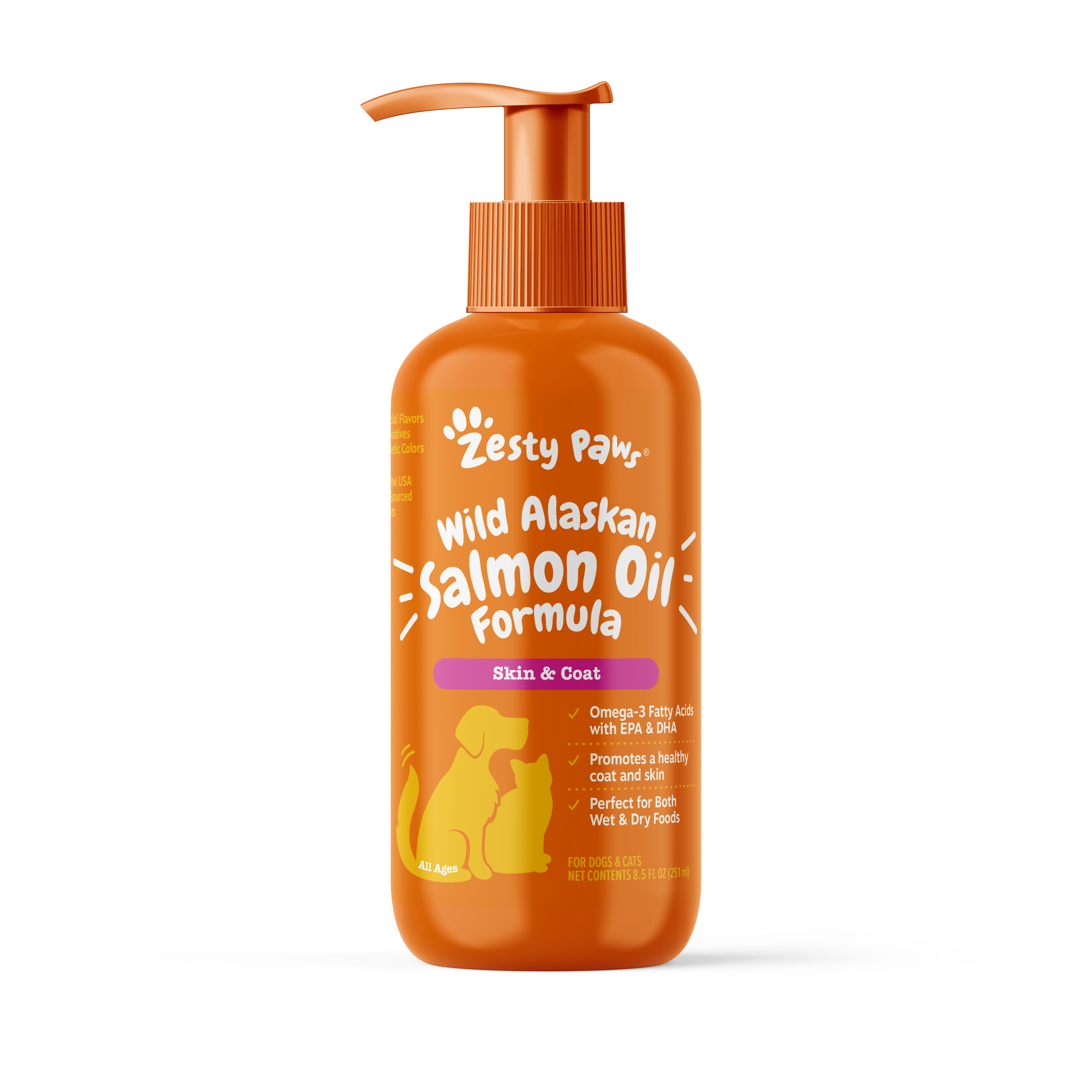 Wild Alaskan Salmon Oil Formula for Dogs & Cats